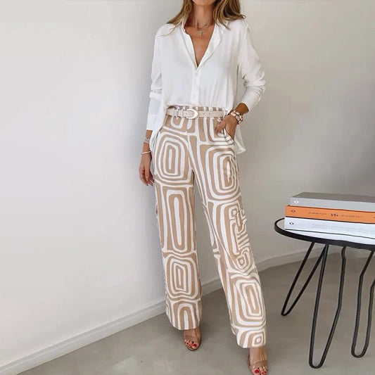 Opaline | Ensemble Deux Pièces Chemise et Pantalon