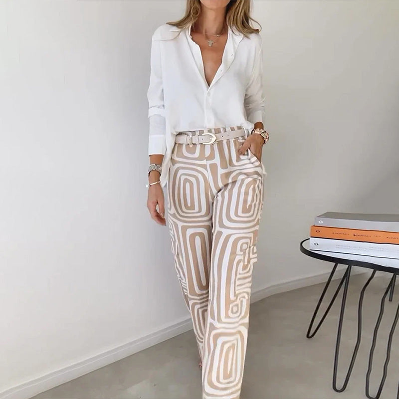Opaline | Ensemble Deux Pièces Chemise et Pantalon