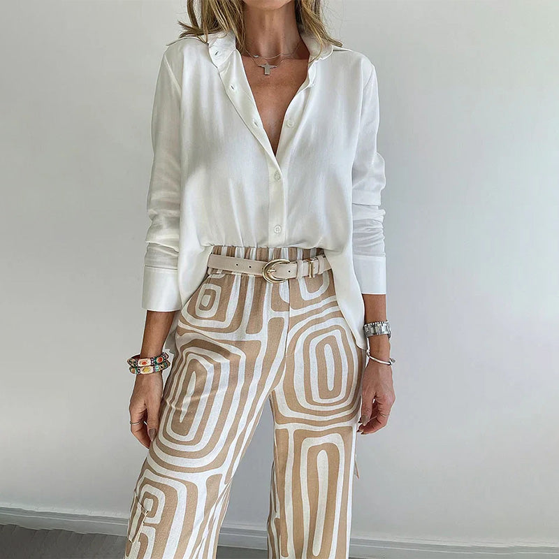 Opaline | Ensemble Deux Pièces Chemise et Pantalon