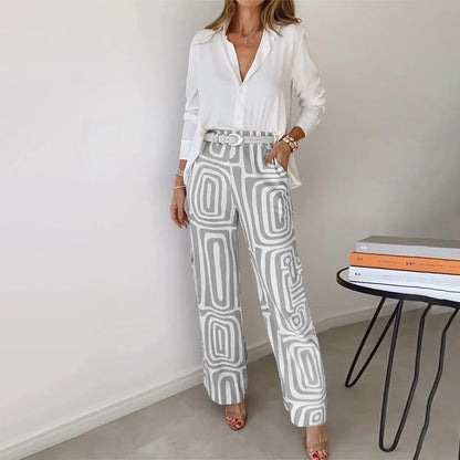 Opaline | Ensemble Deux Pièces Chemise et Pantalon