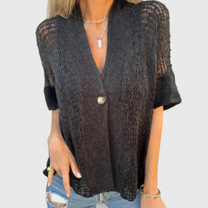 Sixtance | Chemise Maille Ouverte Boutonnée