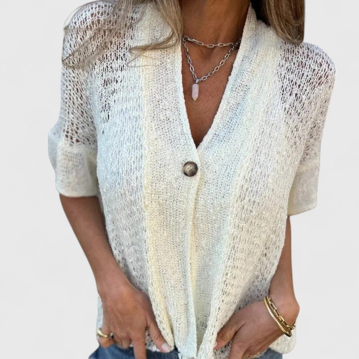 Sixtance | Chemise Maille Ouverte Boutonnée