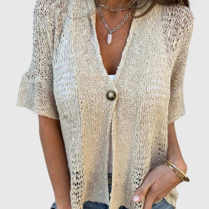 Sixtance | Chemise Maille Ouverte Boutonnée