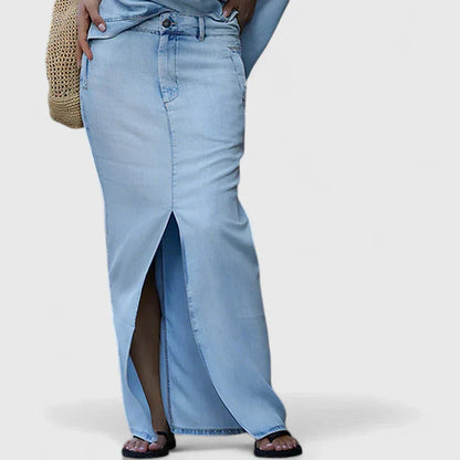 Clariane | Ensemble Top Asymétrique et Jupe Longue