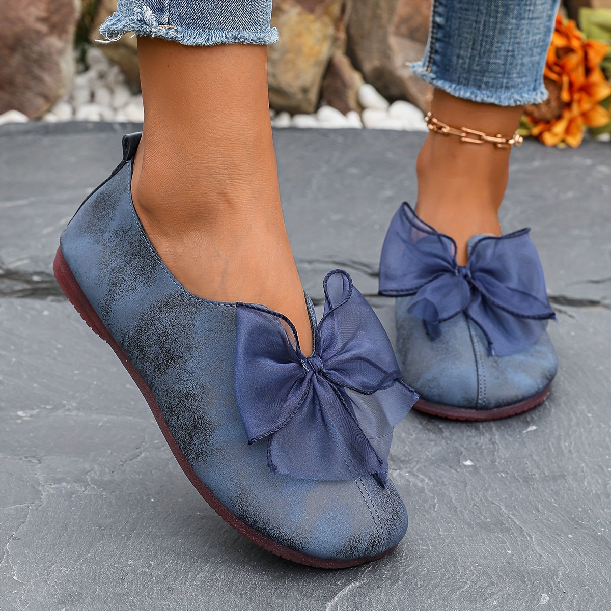 Détail de la doublure du mocassin à bride