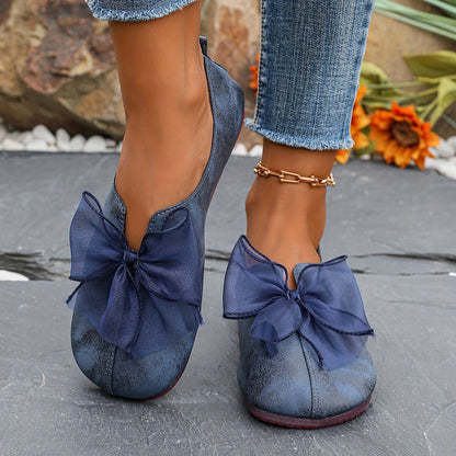 Mocassins à bride en bleu marine, vue de face