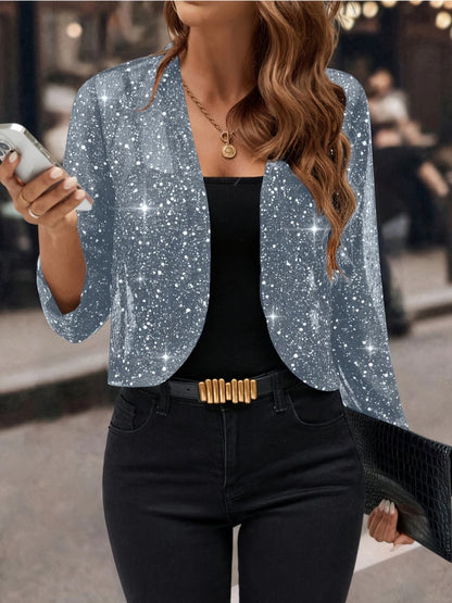 Gilet pailleté à sequins sur toute la surface