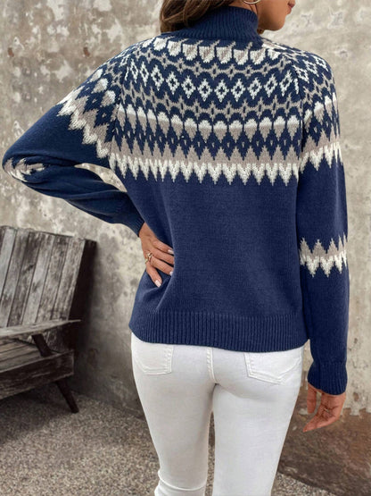 Nordane | Pull Col Roulé Jacquard Nordique