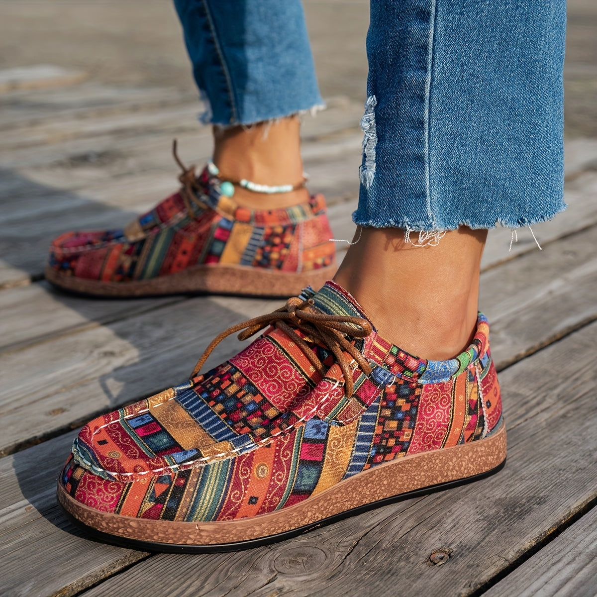 Baskets femme tige en maille aérée, semelle épaisse