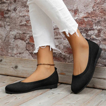 Ballerines à enfiler femme, semelle intérieure rembourrée
