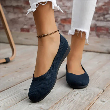 Ballerines femme à enfiler à semelle coussinée