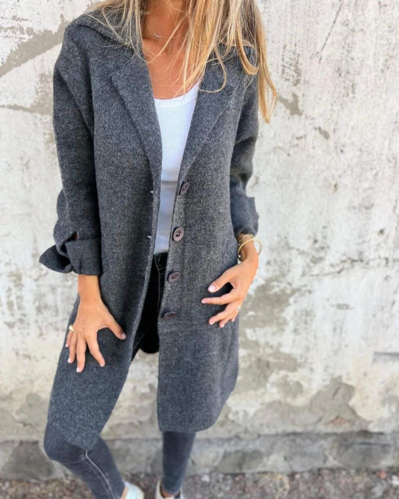 Gilet effet manteau à épaules souples non structurées
