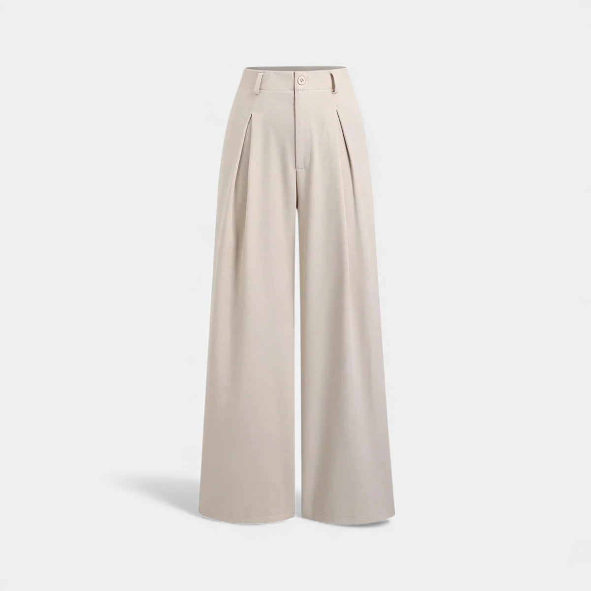 Pantalon plissé femme à jambe ample et fluide