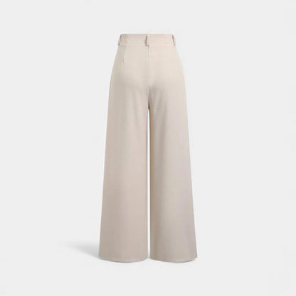 Pantalon jacquard femme, plis partant de la taille