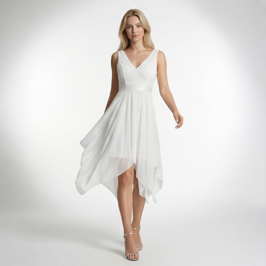 Fantine | Robe Drapée Dos Plongeant Superposée