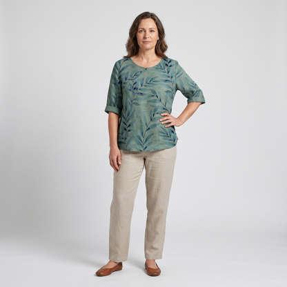 Quitterie | Blouse Imprimée Boutons Asymétriques
