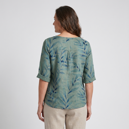 Quitterie | Blouse Imprimée Boutons Asymétriques