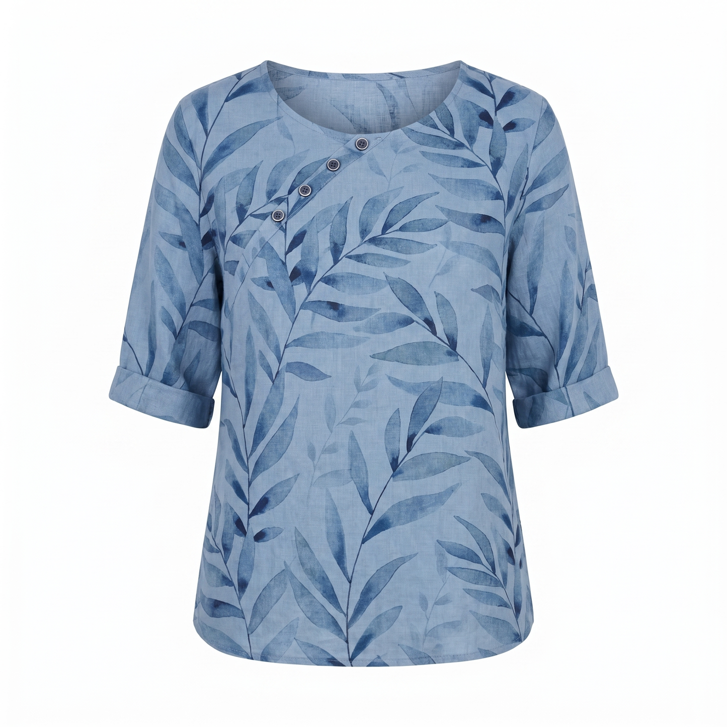 Quitterie | Blouse Imprimée Boutons Asymétriques