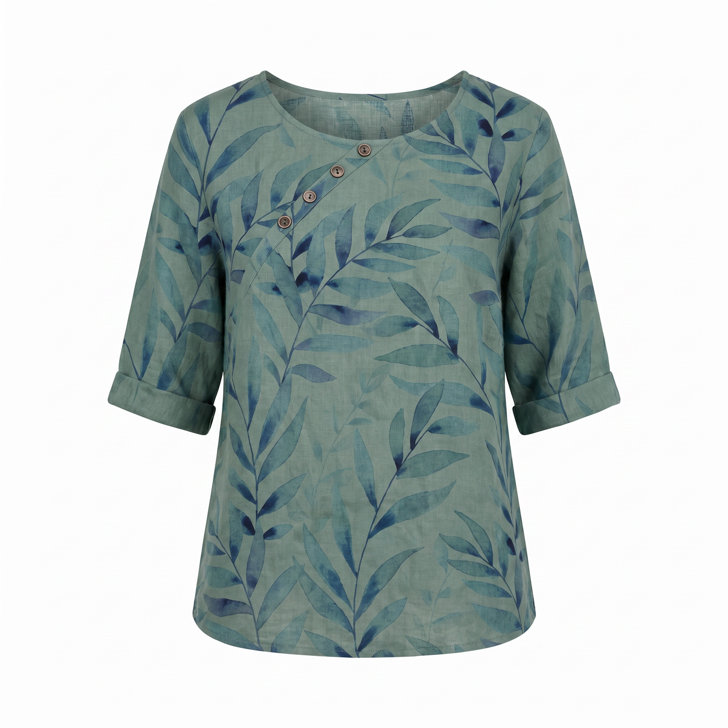 Quitterie | Blouse Imprimée Boutons Asymétriques