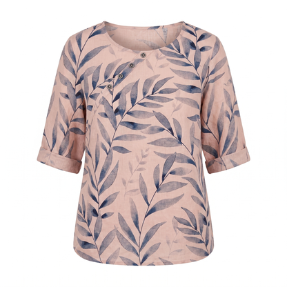 Quitterie | Blouse Imprimée Boutons Asymétriques