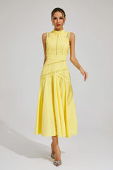 Nolwenn | Robe Midi Dentelle Sans Manches