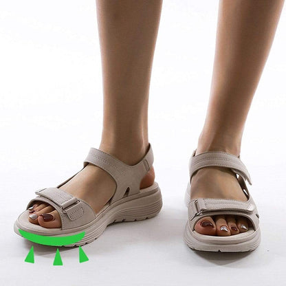 Yaël | Sandales à Brides Scratch Plateforme
