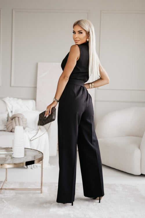 Miralyn | Combinaison Enveloppante à Jambes Larges
