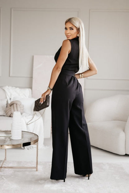 Miralyn | Combinaison Enveloppante à Jambes Larges