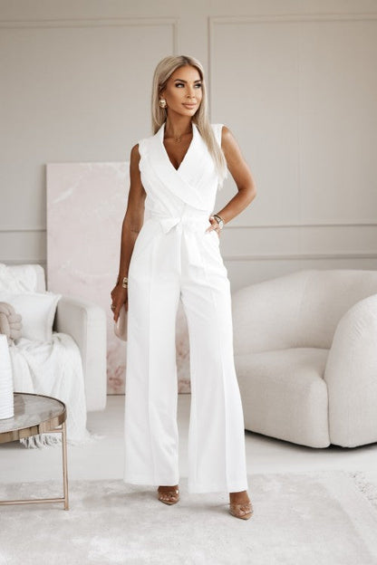 Miralyn | Combinaison Enveloppante à Jambes Larges